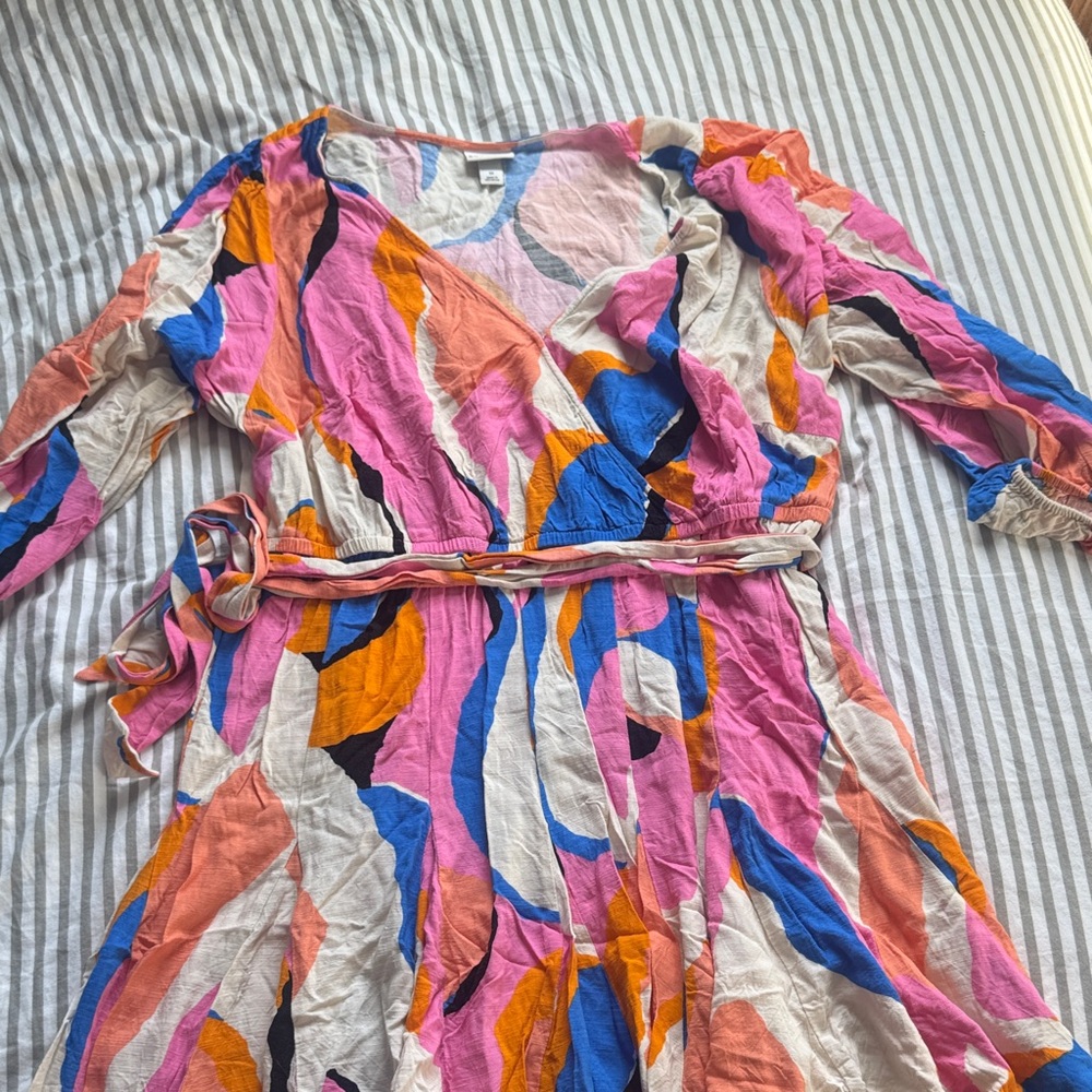 Ava & Viv Striped Multicolor Dress
